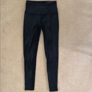 VSX Black Shiny Coated Knockout Leggings (S) *NEW*